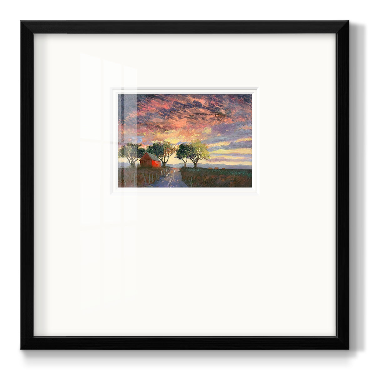 Fire in the Sky Premium Framed Print Double Matboard