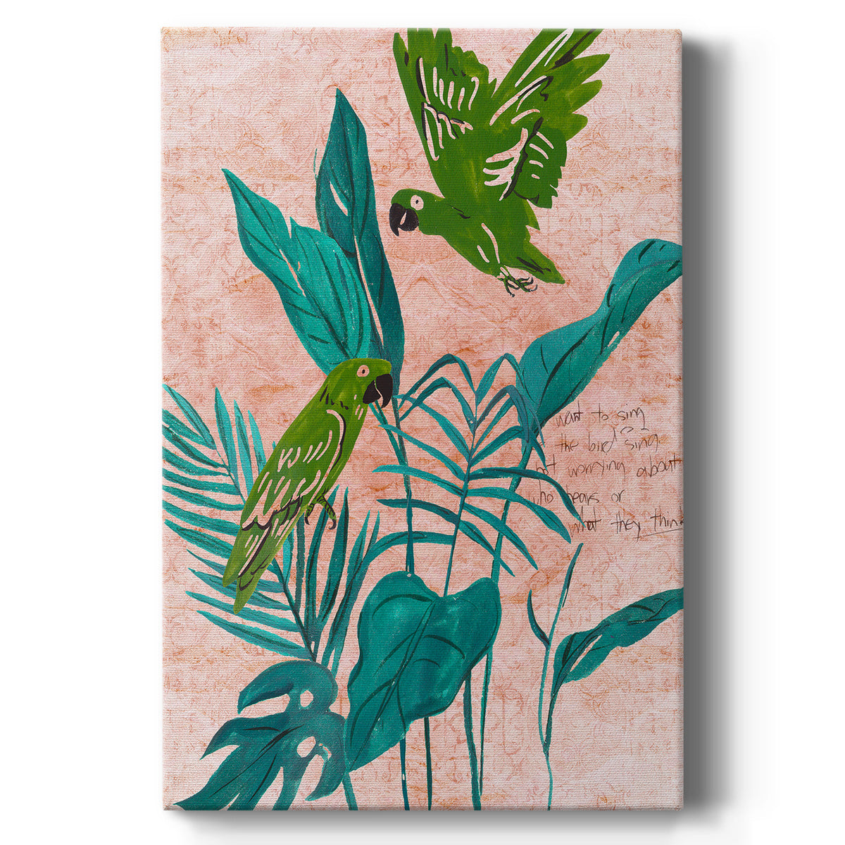 The Tropical Song II Premium Gallery Wrapped Canvas - Ready to Hang
