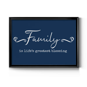 Family Greatest Blessing - Modern Framed Canvas Print