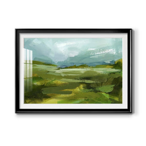 Emerald View II - Modern Framed Art Print