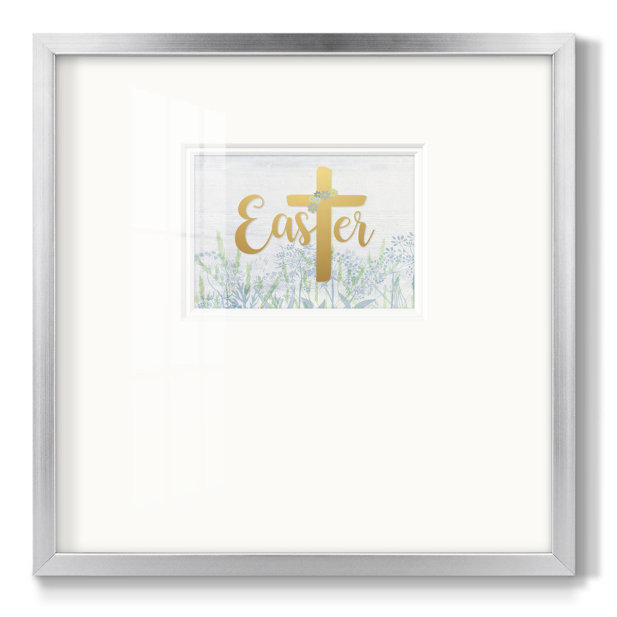 Easter Wildflowers Premium Framed Print Double Matboard