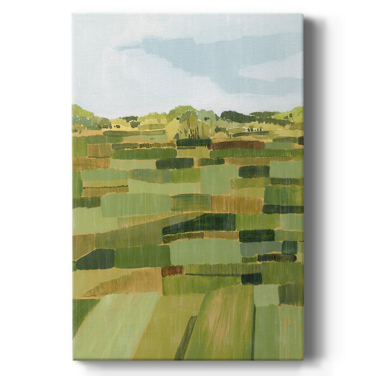 Woven Pasture II - Canvas Art Print