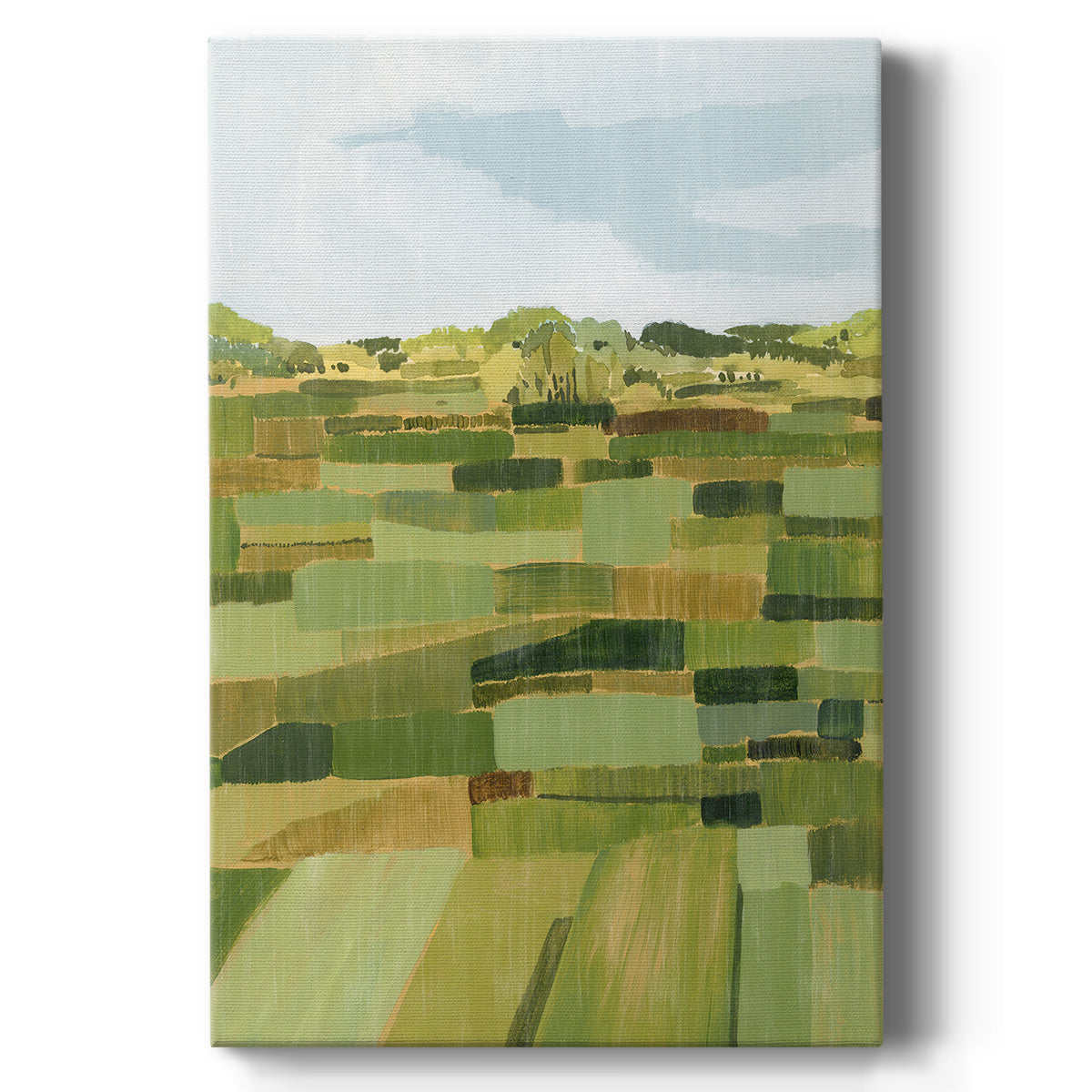 Woven Pasture II Premium Gallery Wrapped Canvas - Ready to Hang