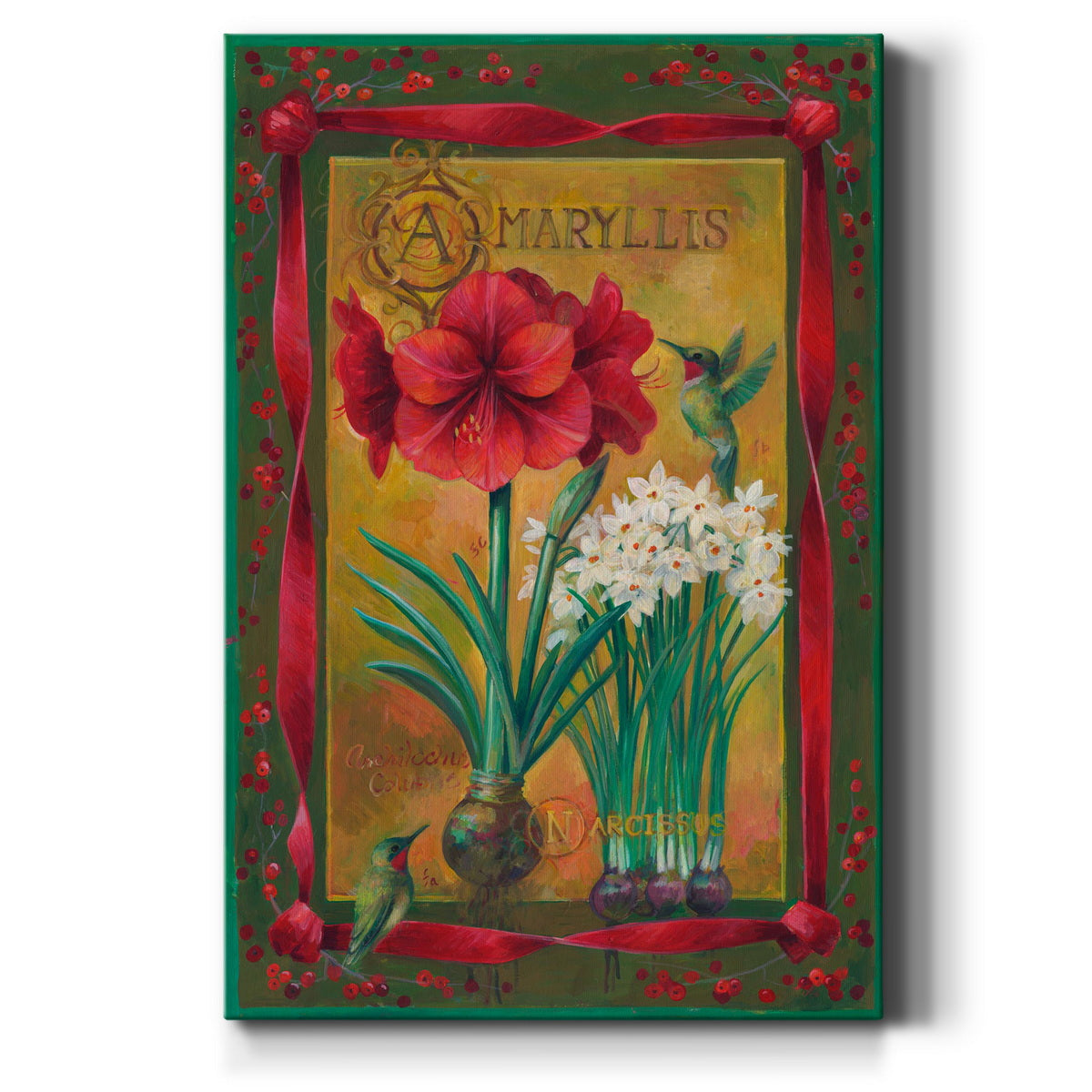 AMARYLIS RIBBON - Canvas Art Print