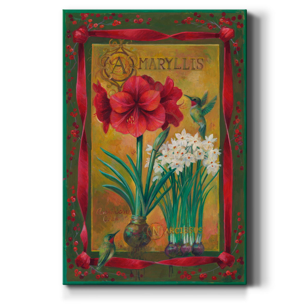 AMARYLIS RIBBON Premium Gallery Wrapped Canvas - Ready to Hang
