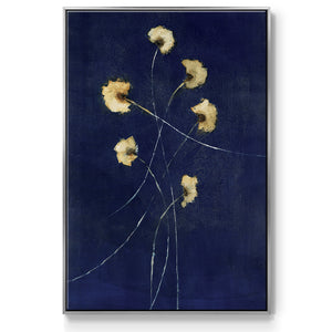 Indigo 1 - Framed Premium Gallery Wrapped Canvas L Frame - Ready to Hang