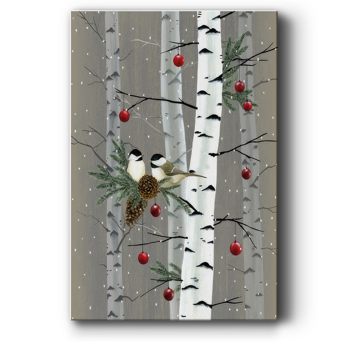 Birch Birds II - Canvas Art Print