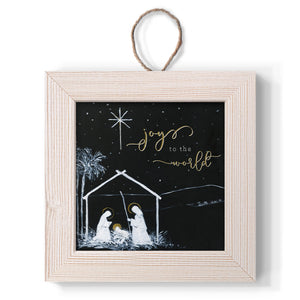 Joy to the World Nativity, Handmade Ornament