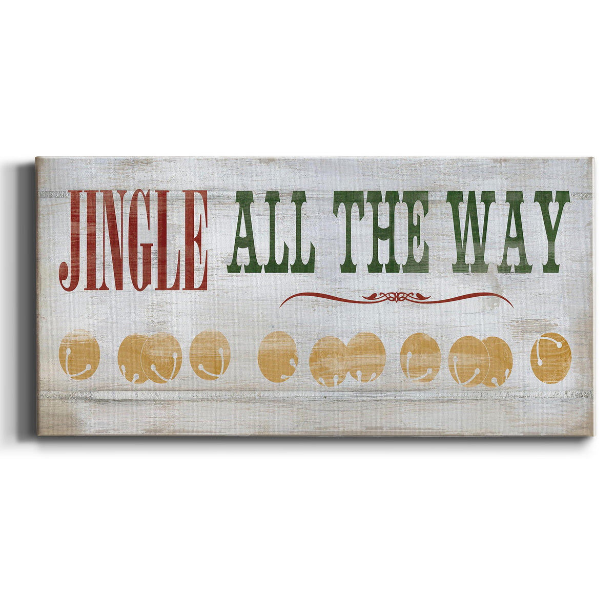 Jingle All The Way Type - Canvas Art Print