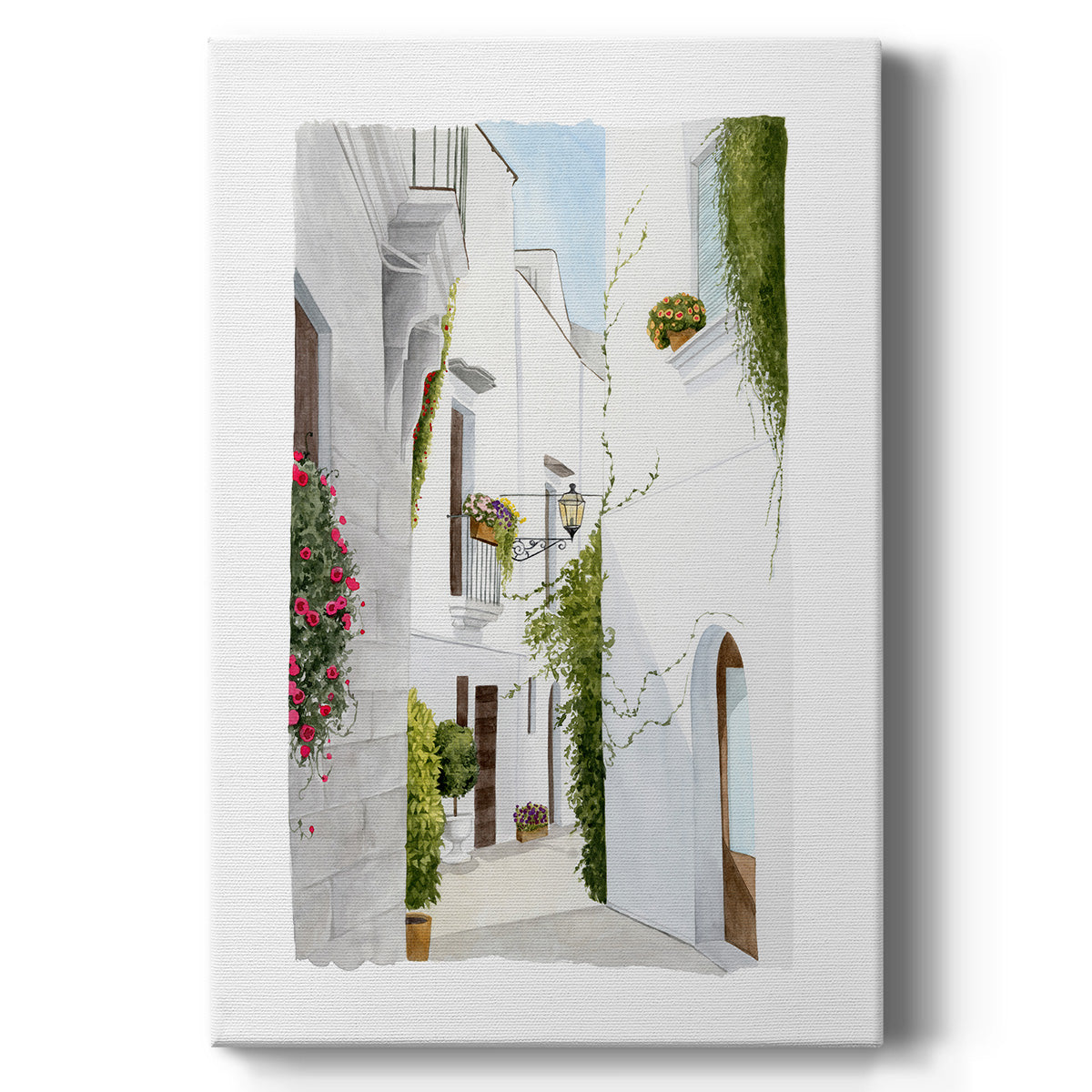Bougainvilla Alley II - Canvas Art Print