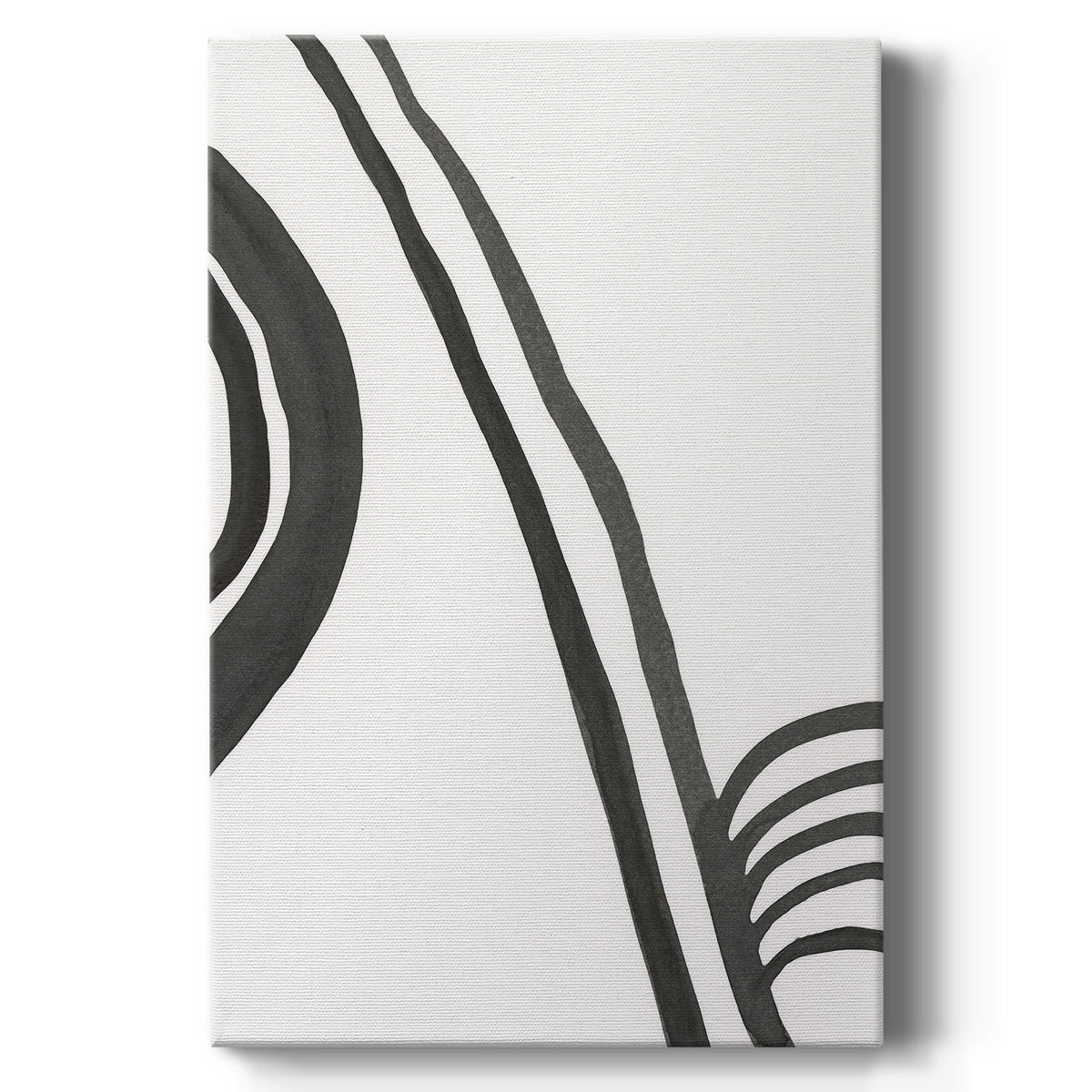 Ink Lines IV Premium Gallery Wrapped Canvas - Ready to Hang