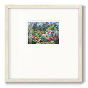 Arboretum in Spring- Premium Framed Print Double Matboard