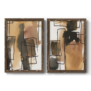 Retro Vibe III - Barnwood Framed Canvas Set