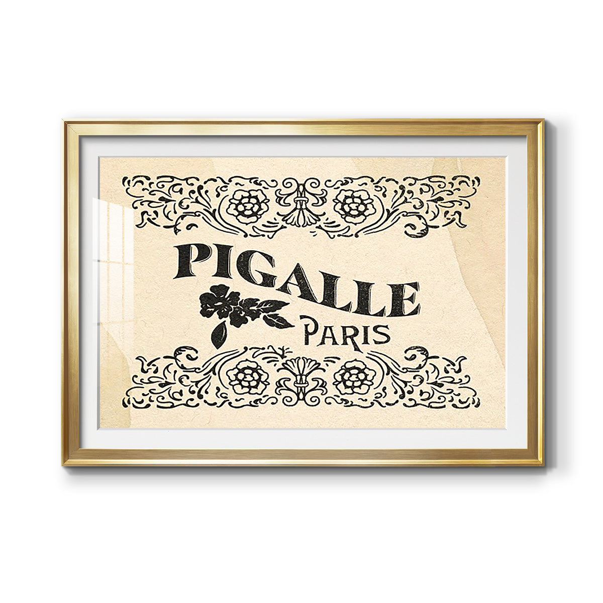 Antique French Label III - Modern Framed Art Print