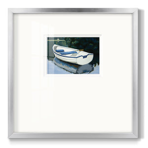 Colorful Rowboat I Premium Framed Print Double Matboard