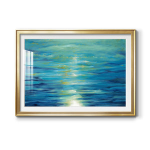 Deep Blue - Modern Framed Art Print