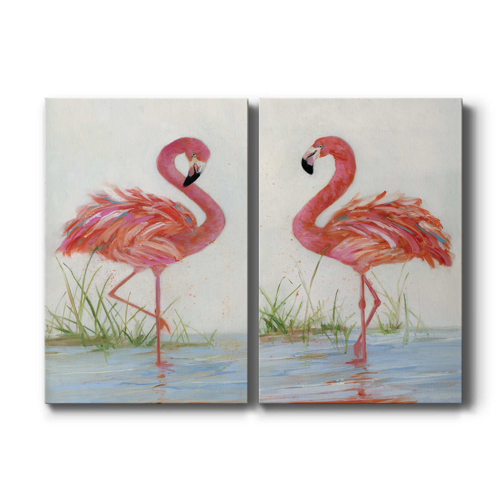 Flamingo I - Canvas Art Set