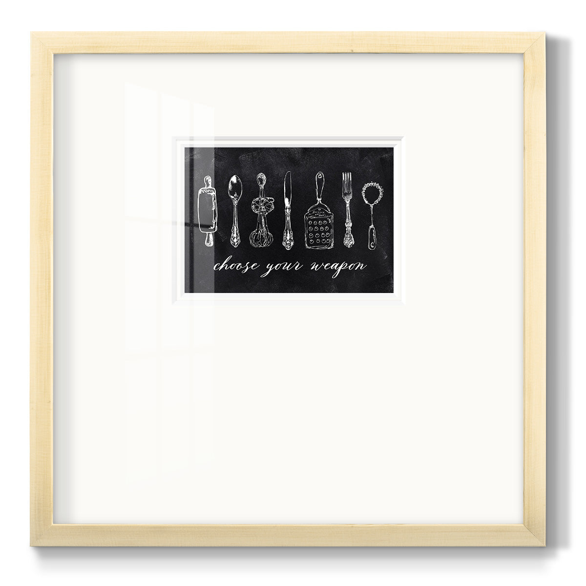 Choose Your Weapon Premium Framed Print Double Matboard
