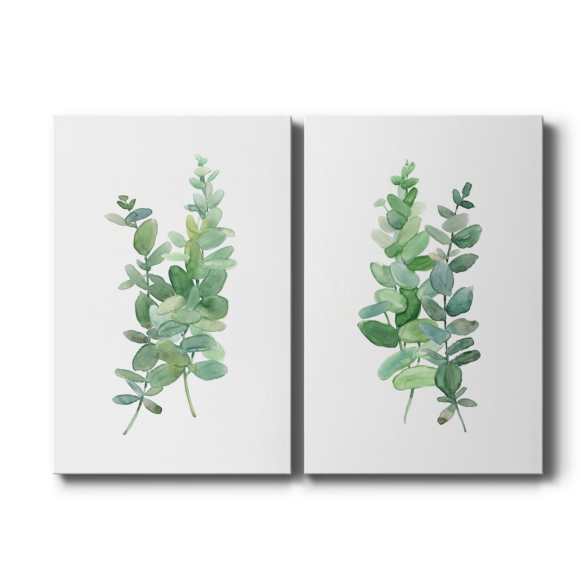 Eucalyptus I Premium Gallery Wrapped Canvas - Ready to Hang - Set of 2 - 8 x 12 Each