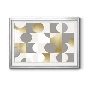 Modern Gold Reflections - Modern Framed Art Print