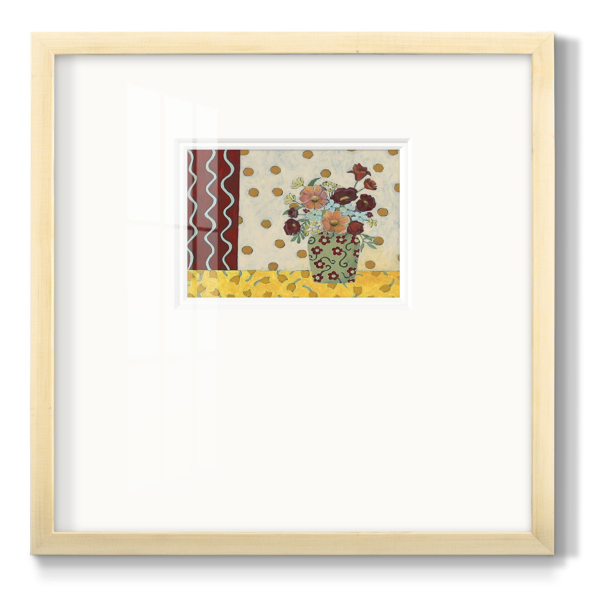 Flowerscape II Premium Framed Print Double Matboard