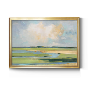 Pastel Horizon II - Modern Framed Canvas Print