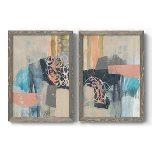 Reductive I - Barnwood Framed Canvas Set