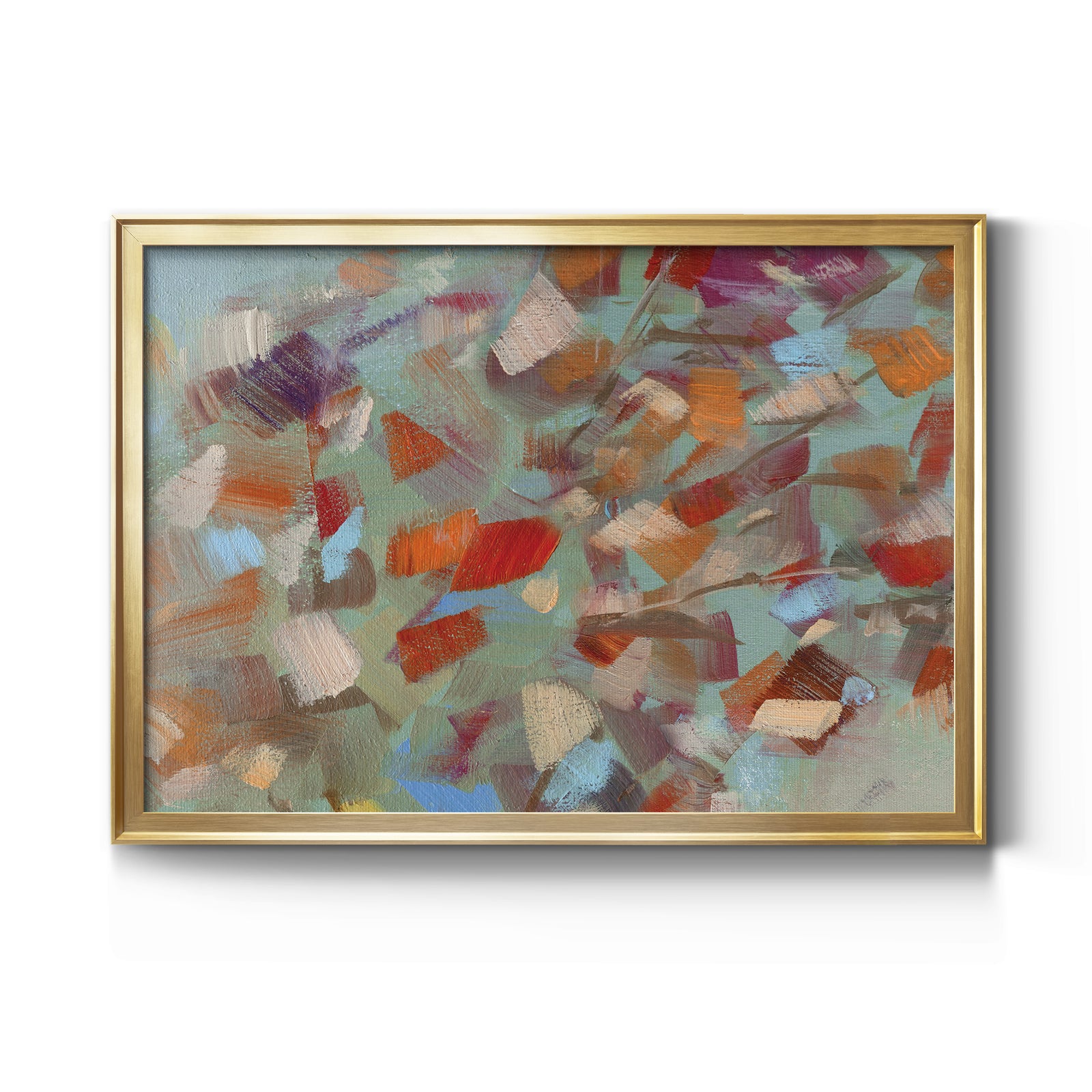 Confetti Party - Modern Framed Canvas Print