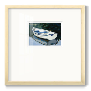 Colorful Rowboat I Premium Framed Print Double Matboard