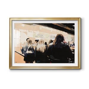 Late Night Queue - Modern Framed Art Print