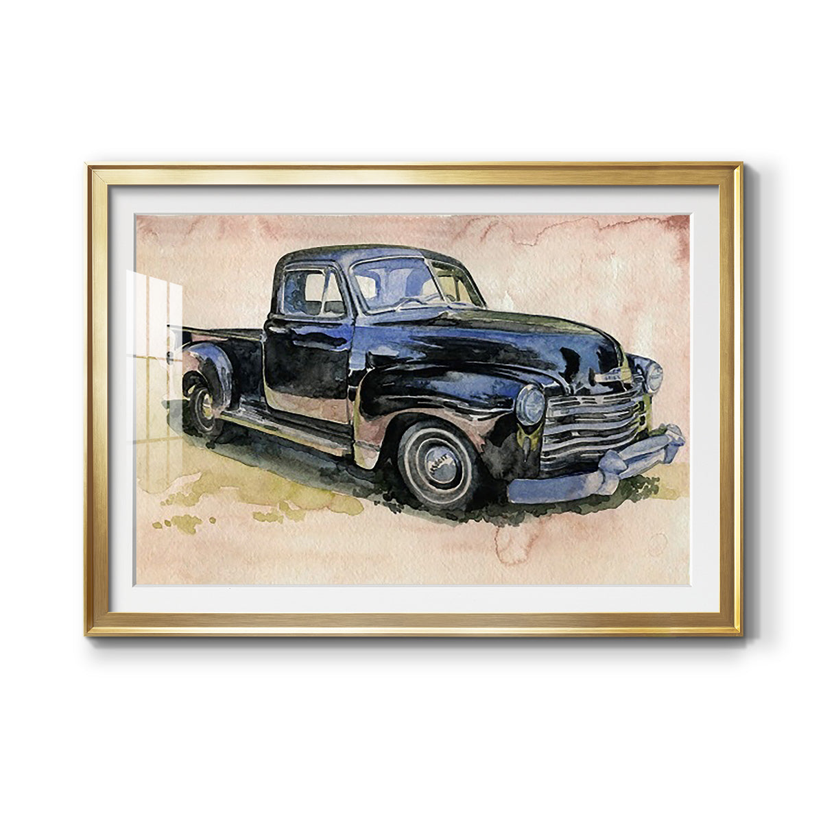 Antique Pickup II - Modern Framed Art Print