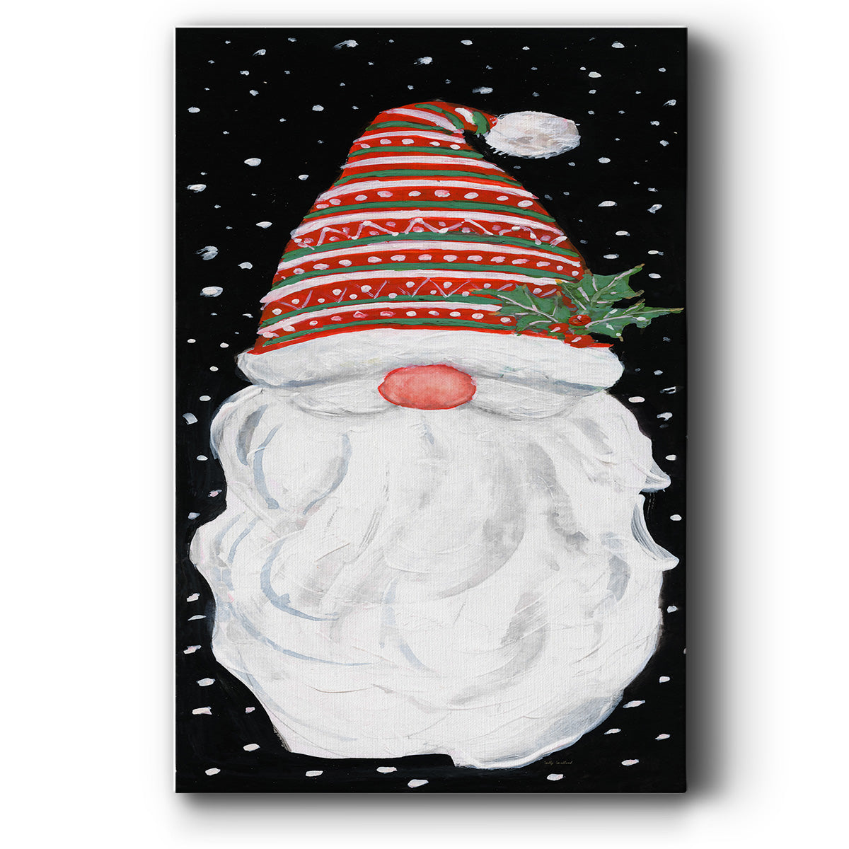 Winter Home Gnome - Gallery Wrapped Canvas