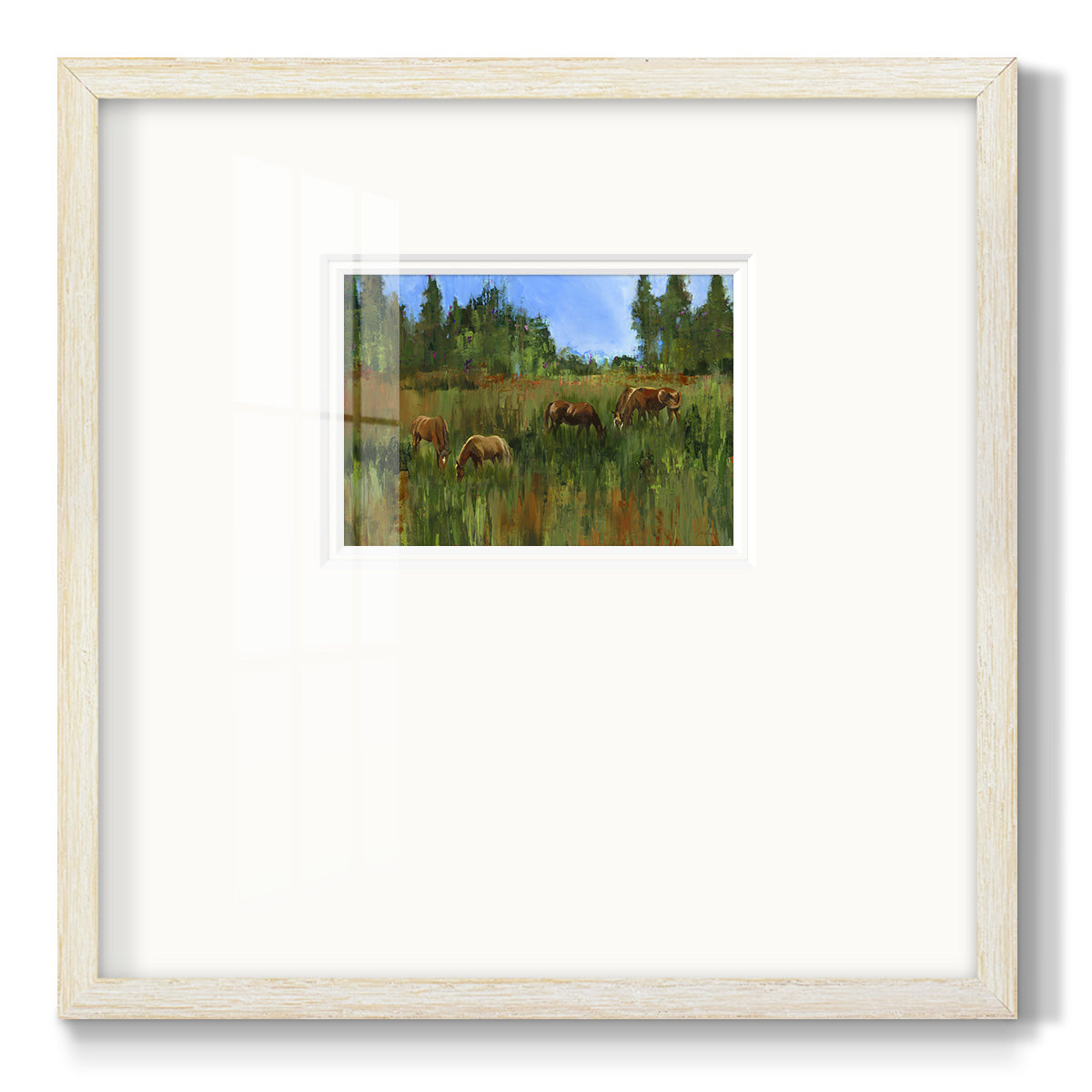 The Grass is Always Greener Premium Framed Print Double Matboard