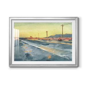 Deserted Highway I - Modern Framed Art Print