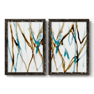 Runnel XVII - Barnwood Framed Canvas Set