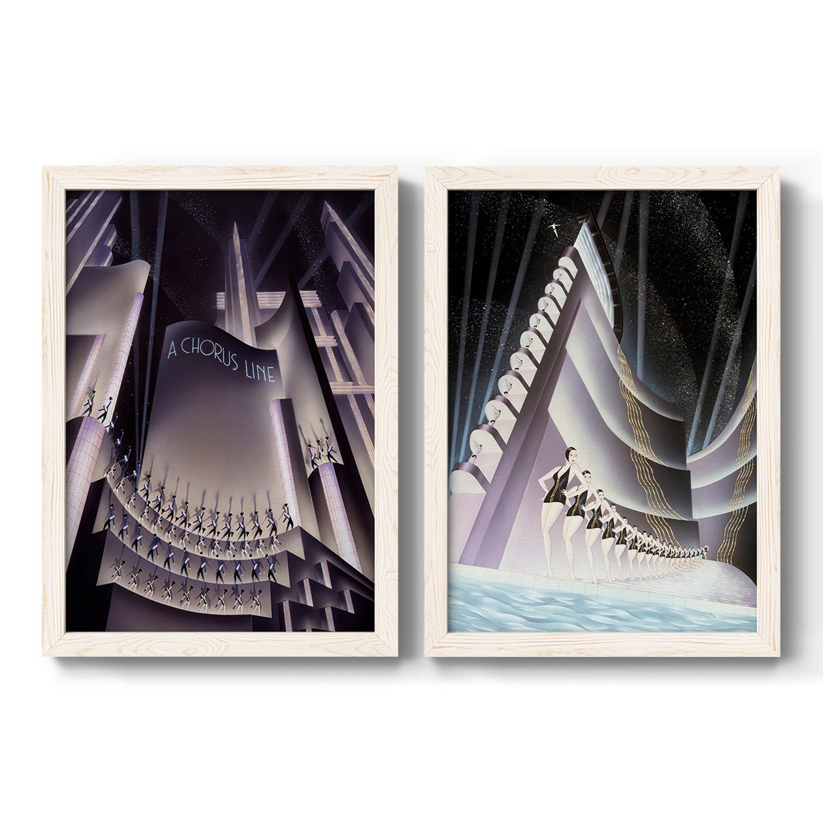 A Chorus Line - Barnwood Framed Canvas Set