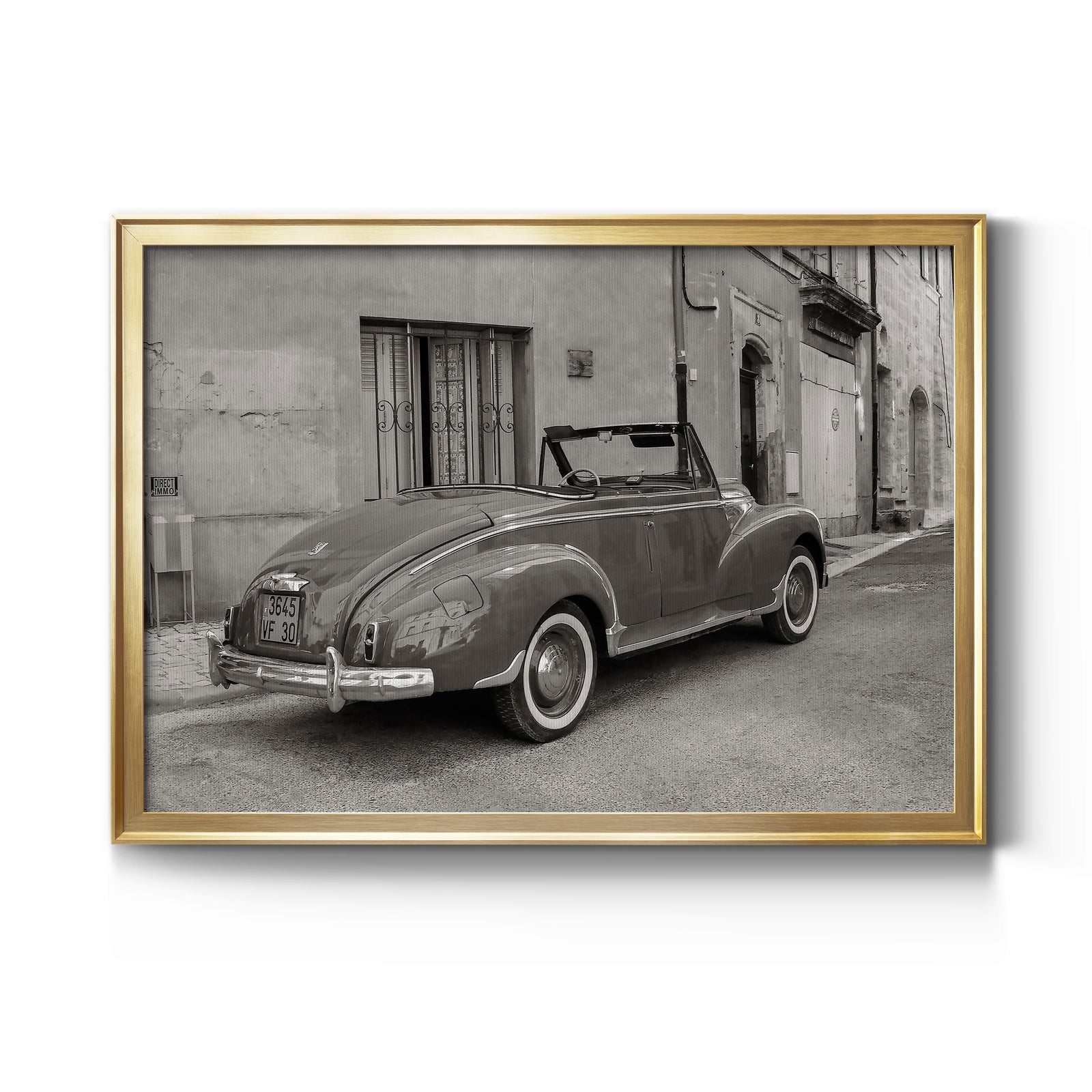 Classic Automobile - Modern Framed Canvas Print