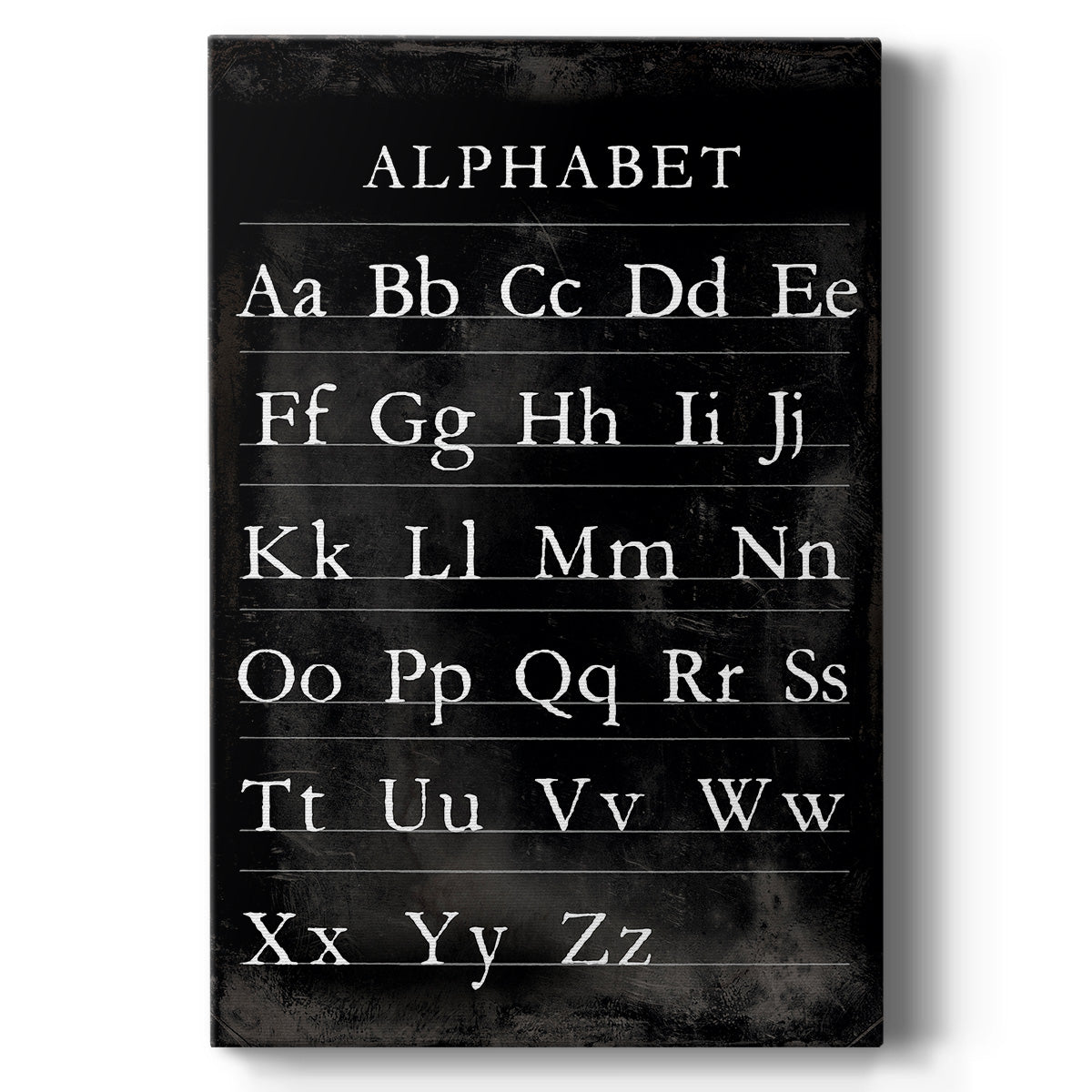 Alphabet Chart - Canvas Art Print