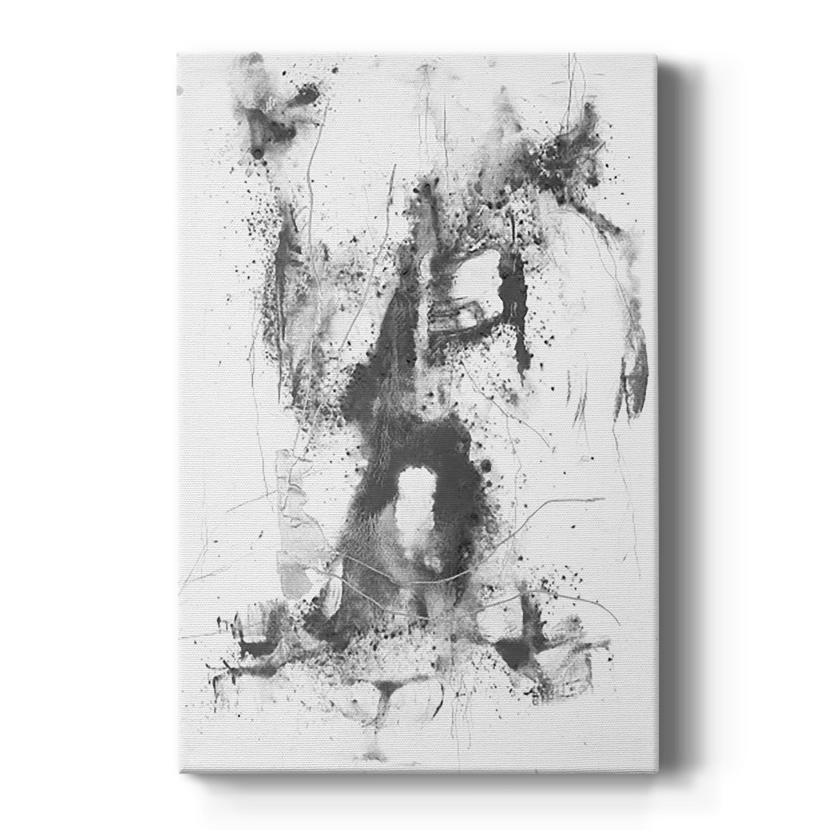 Graphite Abstract II - Canvas Art Print