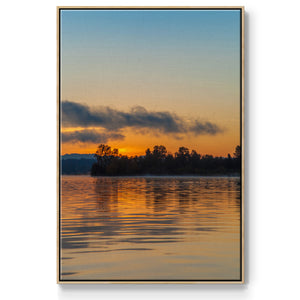 Molten Gold - Framed Premium Gallery Wrapped Canvas L Frame - Ready to Hang