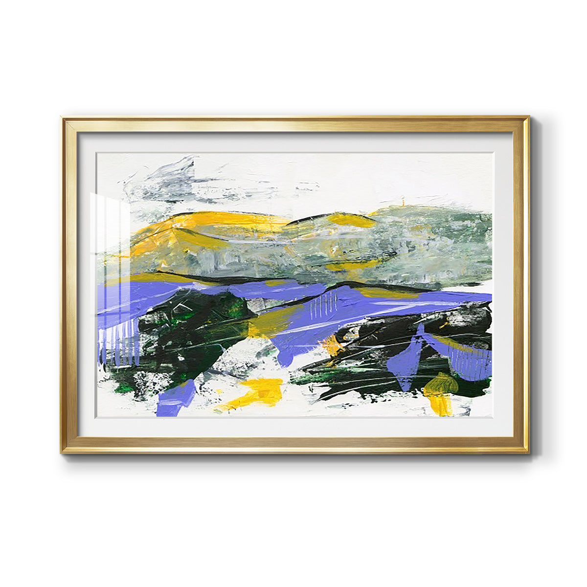 Silent Mountain IV - Modern Framed Art Print