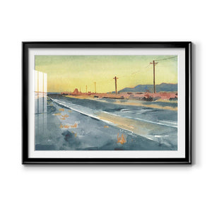 Deserted Highway I - Modern Framed Art Print