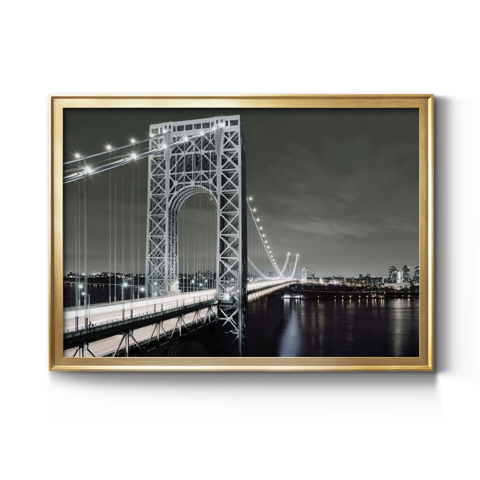 City Lights - Modern Framed Canvas Print