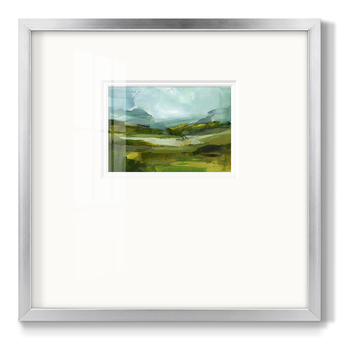 Emerald View III Premium Framed Print Double Matboard