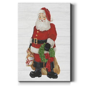 Nostalgic Santa I Premium Gallery Wrapped Canvas - Ready to Hang