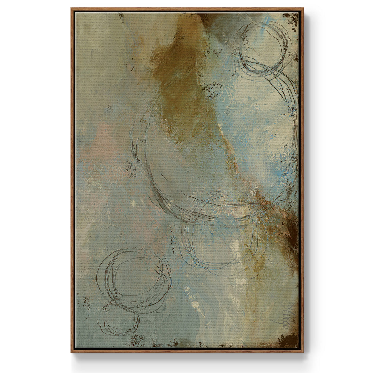 Zen Path I - Framed Premium Gallery Wrapped Canvas L Frame - Ready to Hang