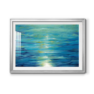 Deep Blue - Modern Framed Art Print