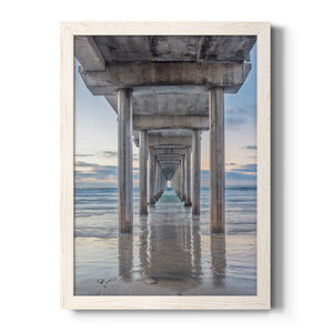Scripps Pier - Premium Canvas Framed in Barnwood - Ready to Hang