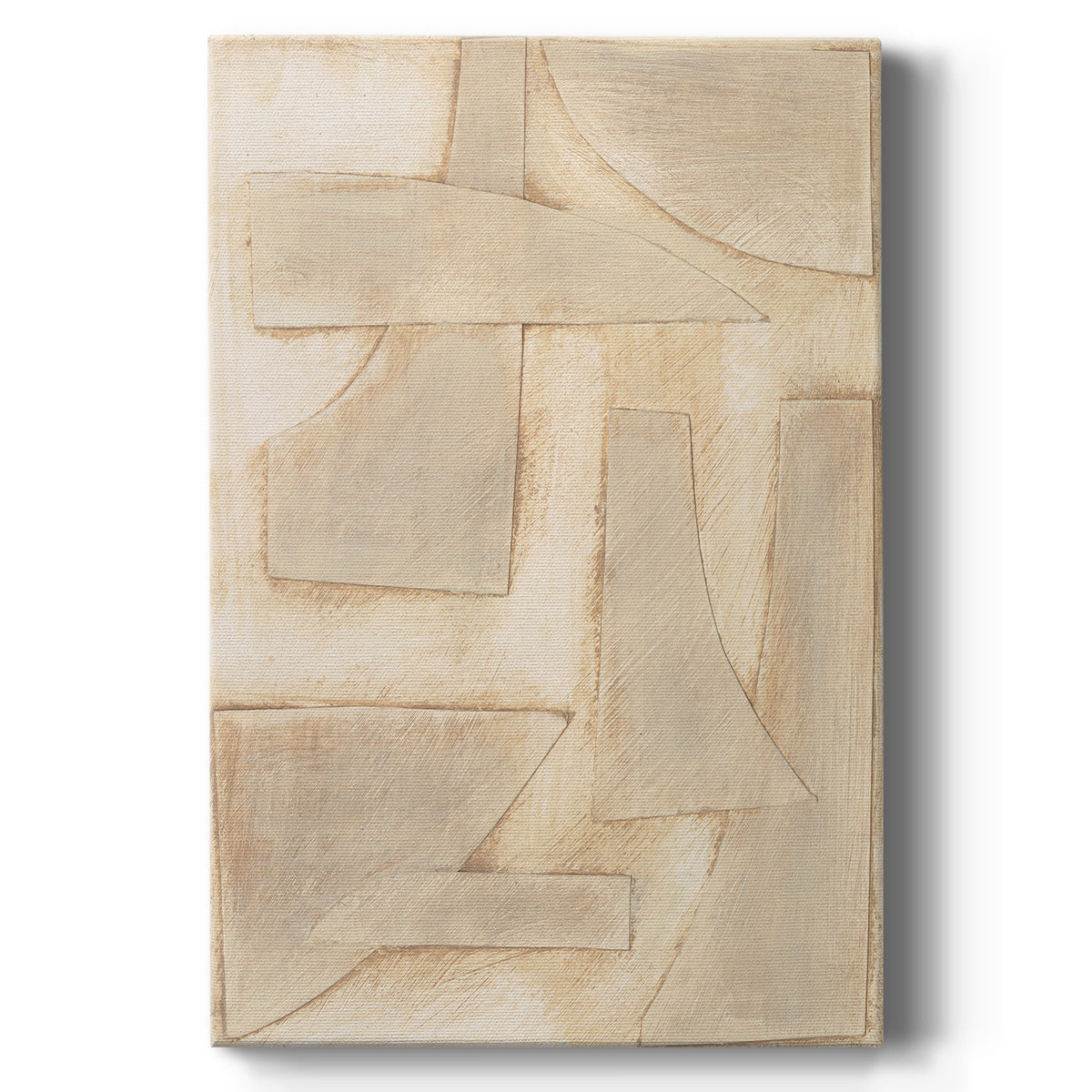 Buff Abstract Shapes I - Canvas Art Print