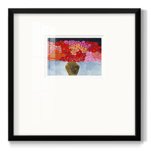 Red Poppies II- Premium Framed Print Double Matboard